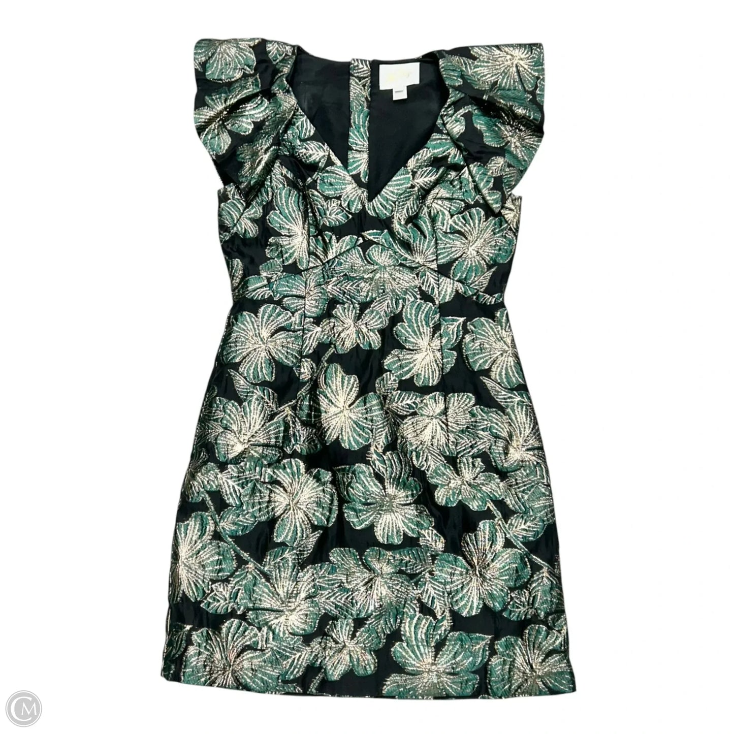 Dress Designer By Lilly Pulitzer In Black & Green, Size: Xs