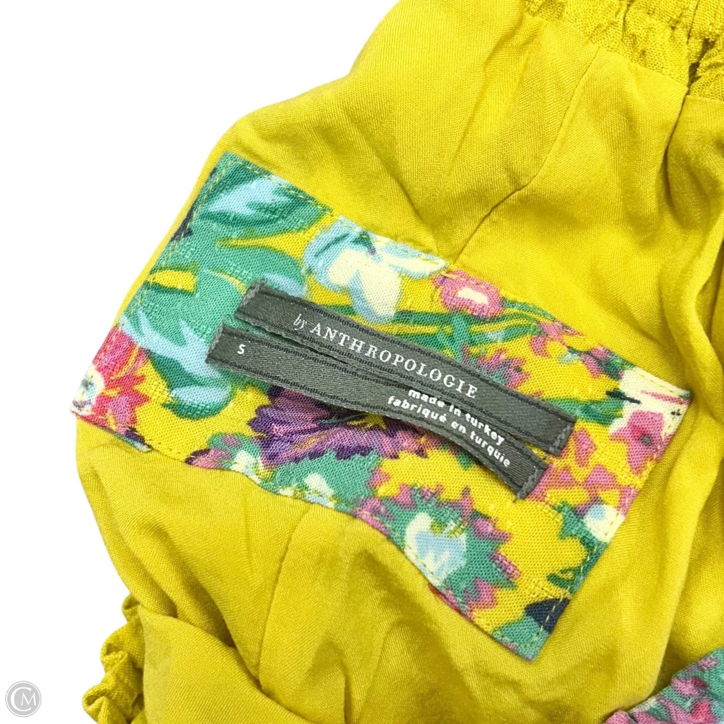 Dress Casual Maxi By Anthropologie In Pink & Yellow, Size: S