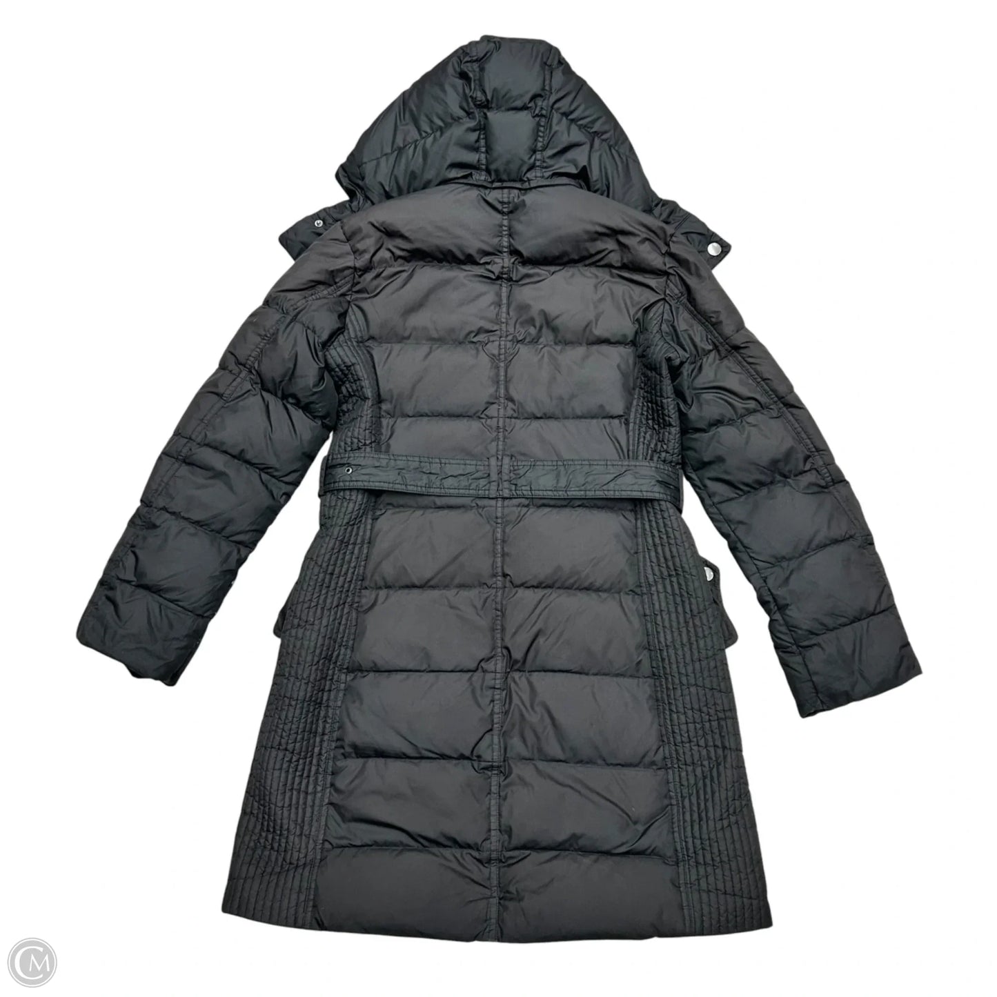Coat Luxury Designer By Burberry In Black, Size: M