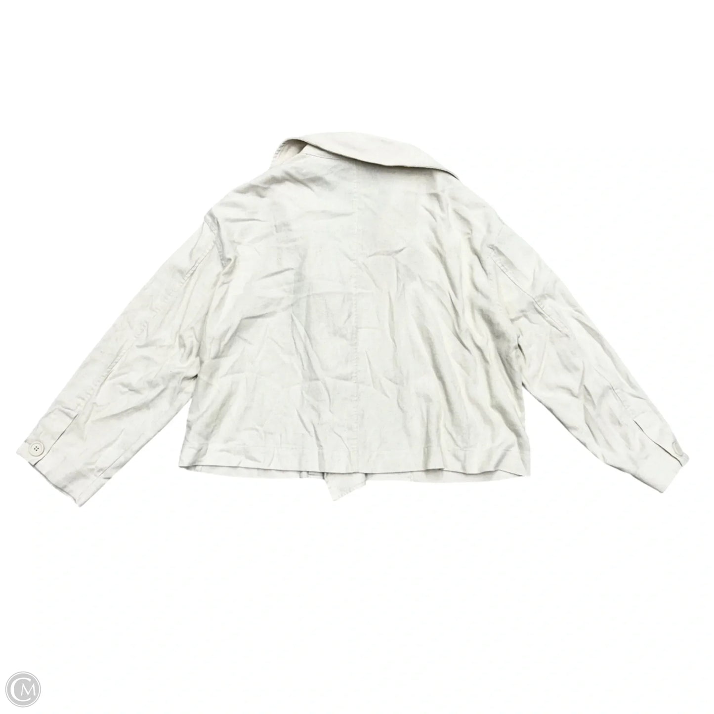 Jacket Shirt By Max Studio In Cream, Size: Xl