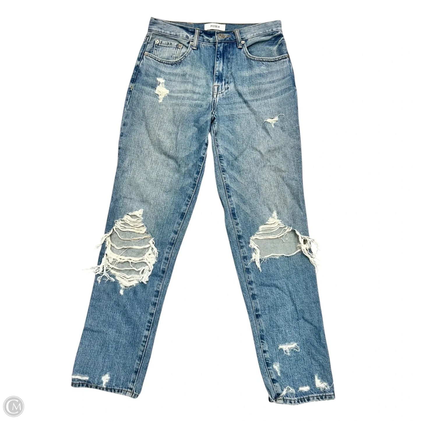 Jeans Straight By Pistola In Blue Denim, Size: 2