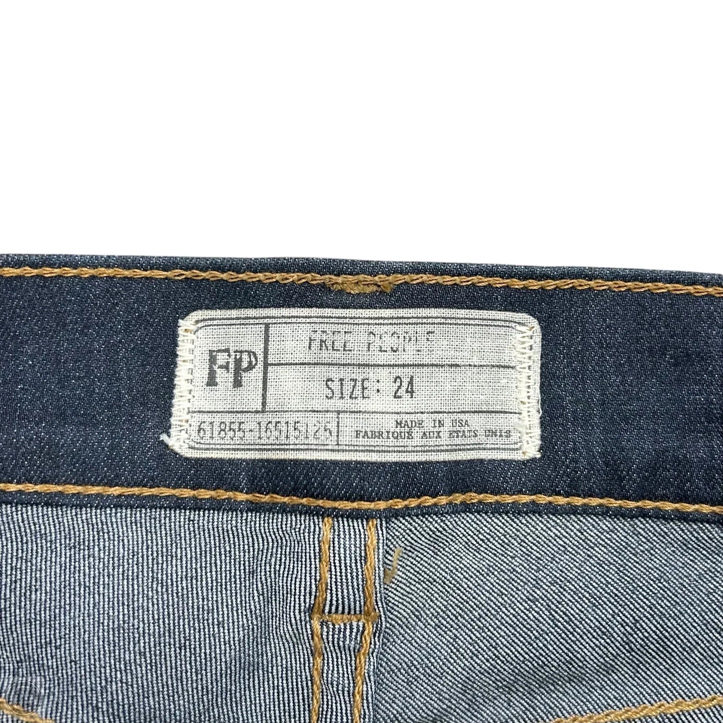 Jeans Flared By Free People In Blue Denim, Size: 0