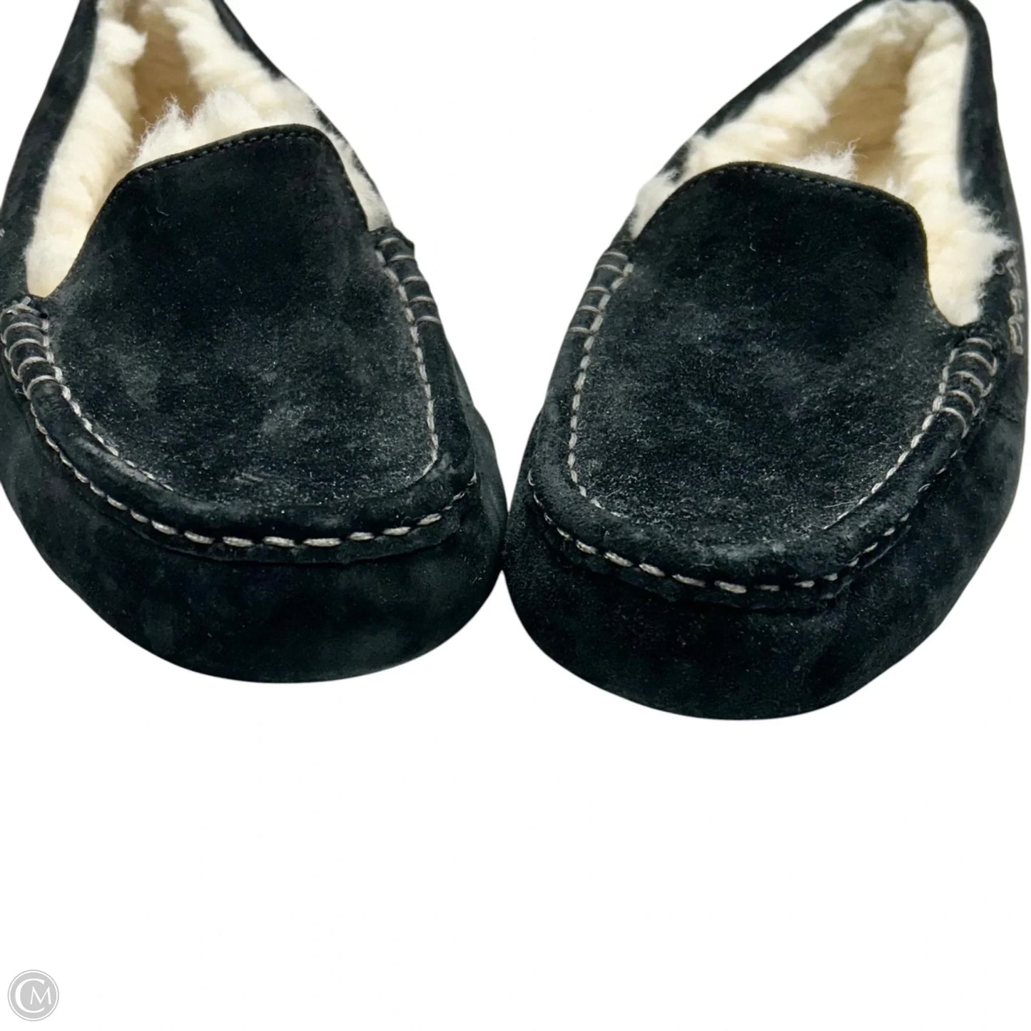 Slippers Designer By Ugg In Black, Size: 7