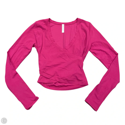 Athletic Top Long Sleeve Crewneck By Athleta In Pink, Size: S