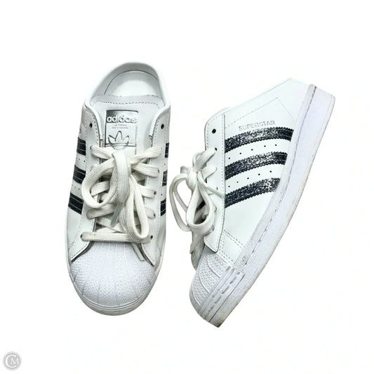 Shoes Sneakers By Adidas In Silver & White, Size: 6