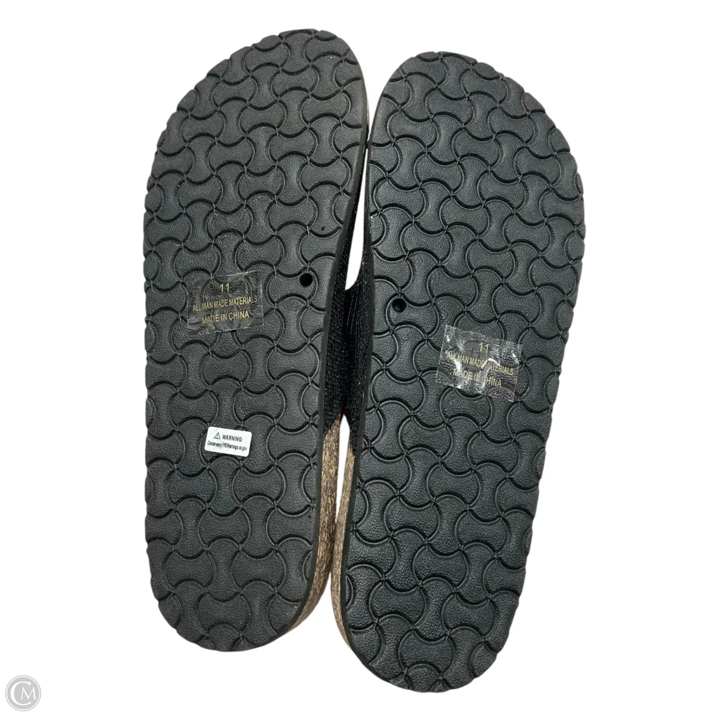 Sandals Flats By H2k In Black, Size: 11