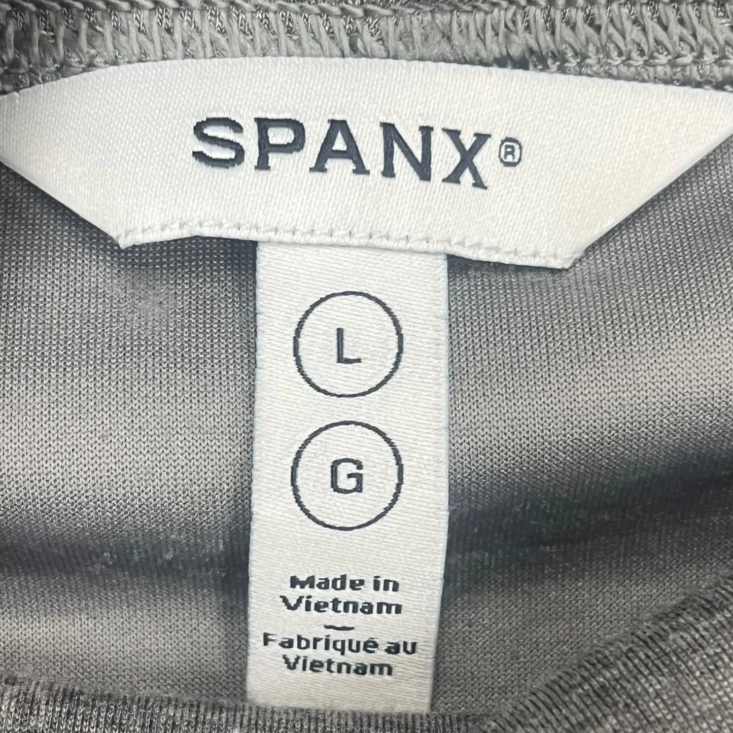 Athletic Sweatshirt Collar By Spanx In Grey, Size: L