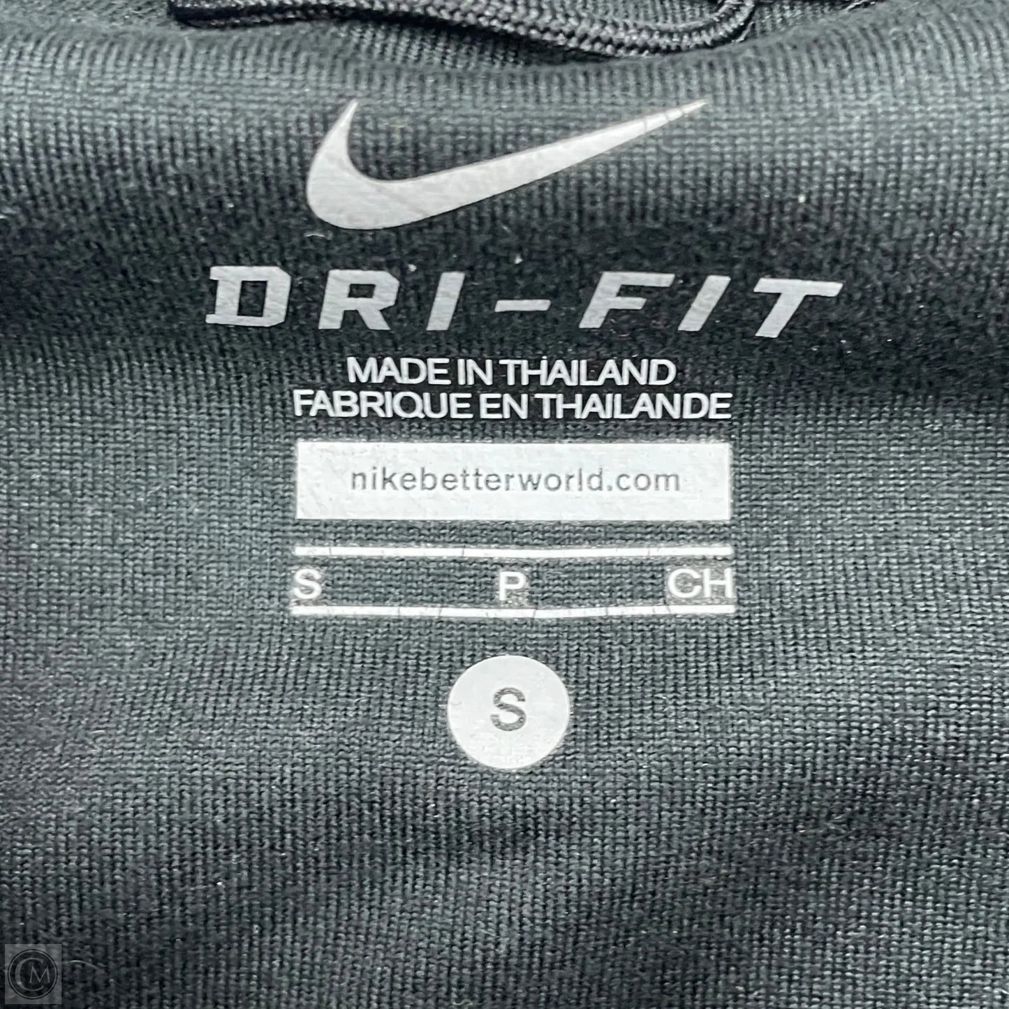 Athletic Jacket By Nike Apparel In Black, Size: S