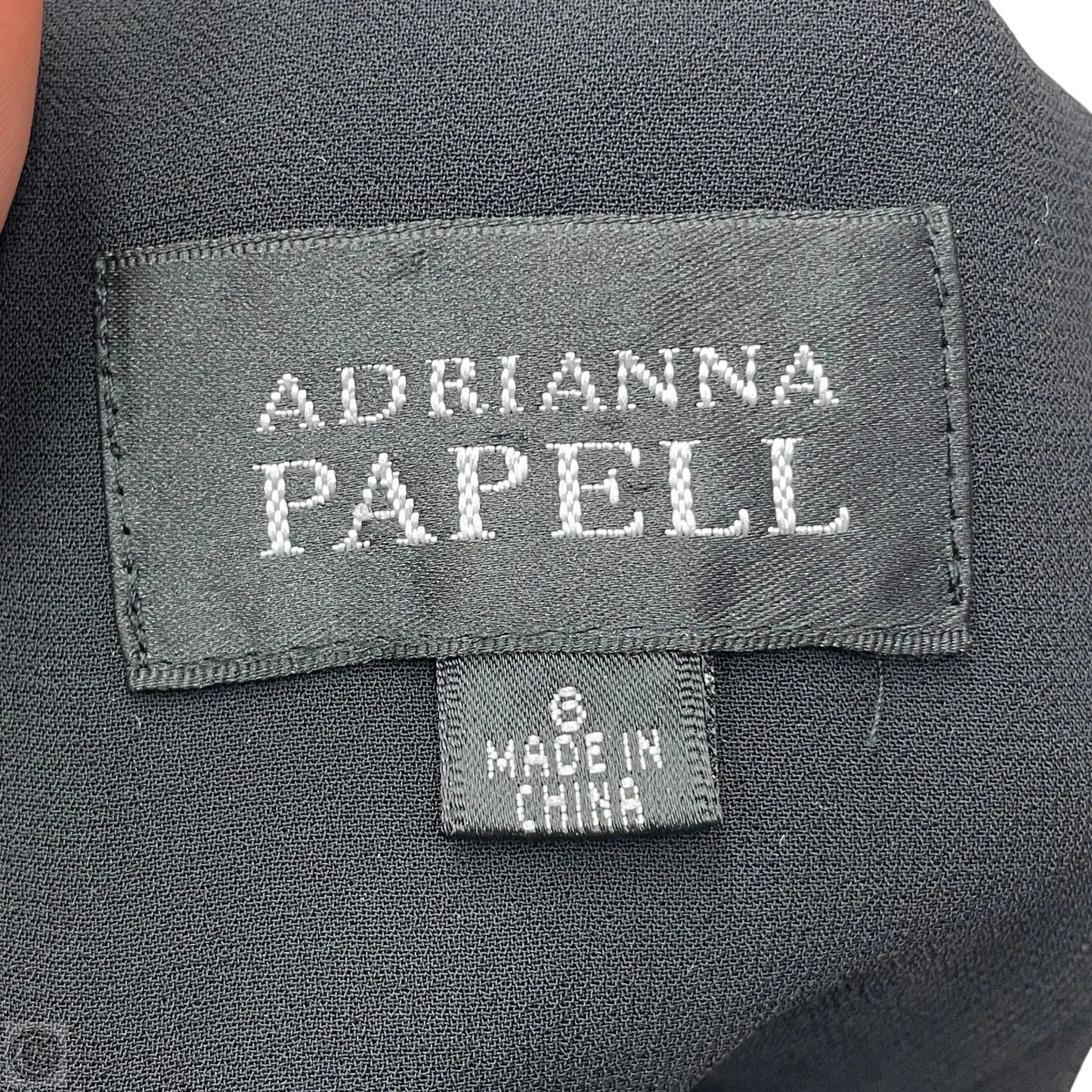 Dress Party Long By Adrianna Papell In Black & White, Size: S