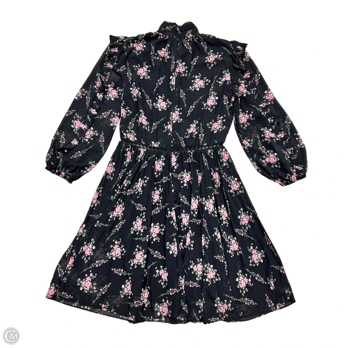 Dress Party Short By Ml Monique Lhuillier In Black & Pink, Size: Xs