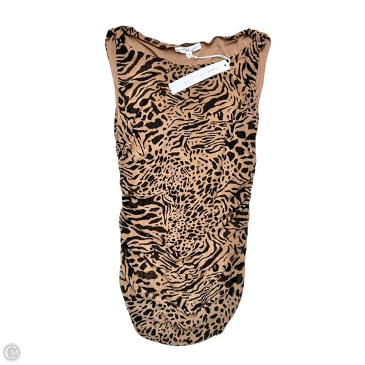 Top Sleeveless By Jane And Delancey In Animal Print, Size: M