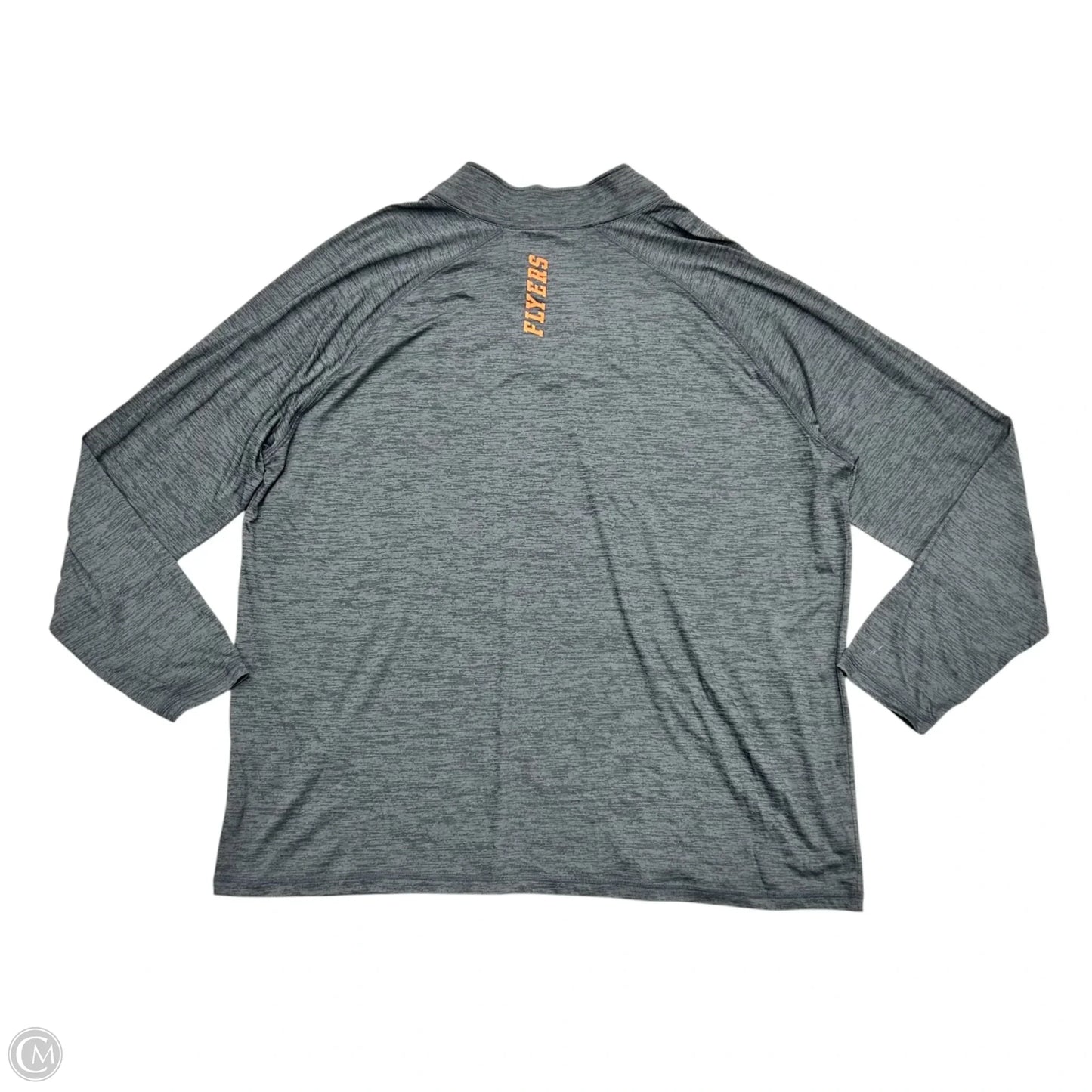 Athletic Top Long Sleeve Collar By Fanatics In Grey, Size: 3x