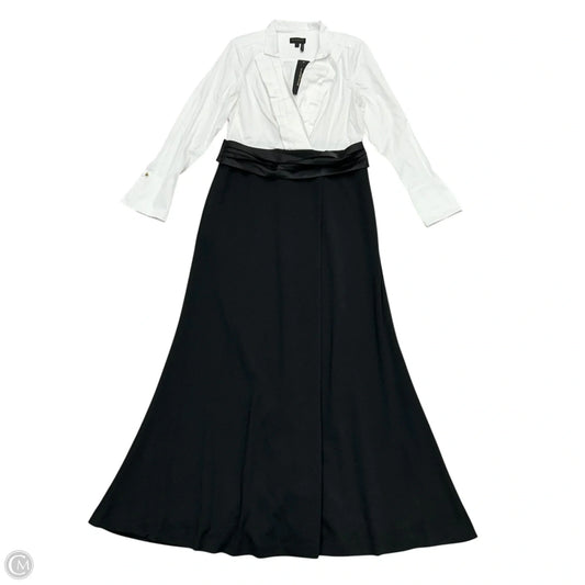 Dress Party Long By Donna Karan In Black & White, Size: L