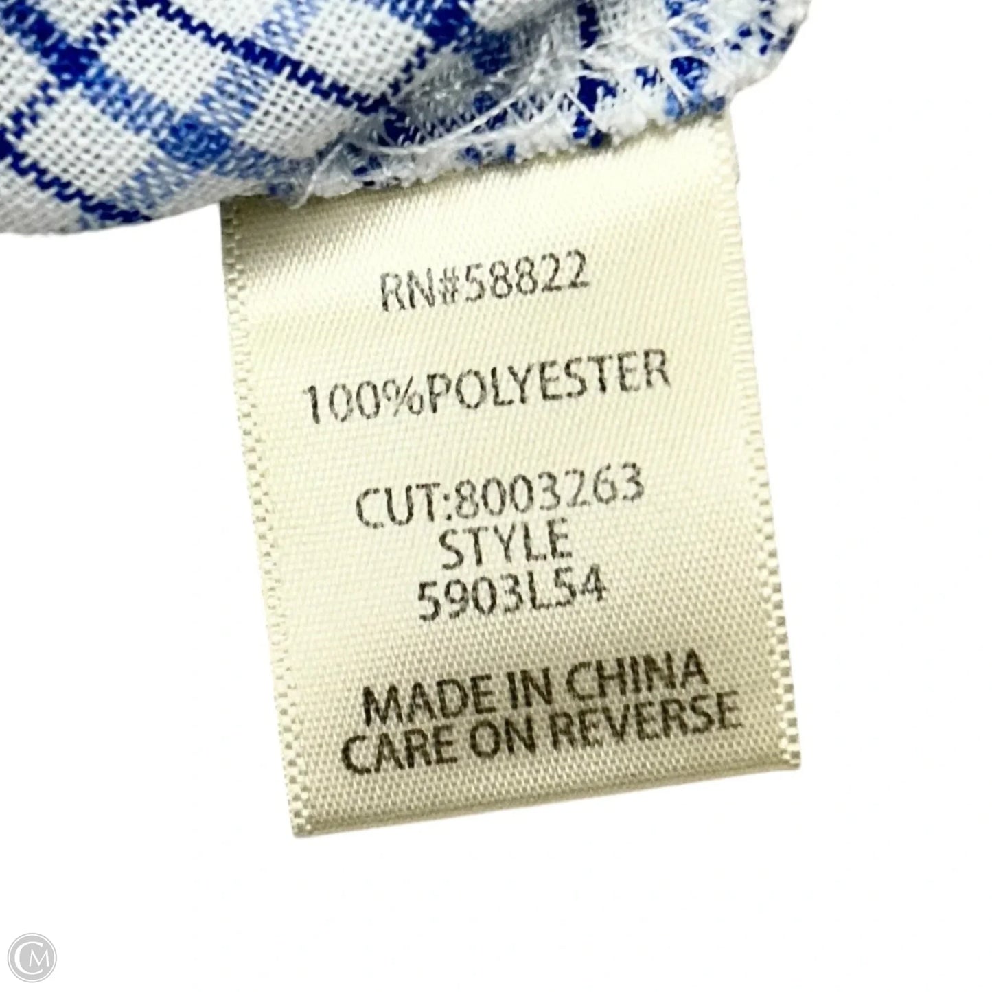 Dress Casual Maxi By Max Studio In Blue & White, Size: S