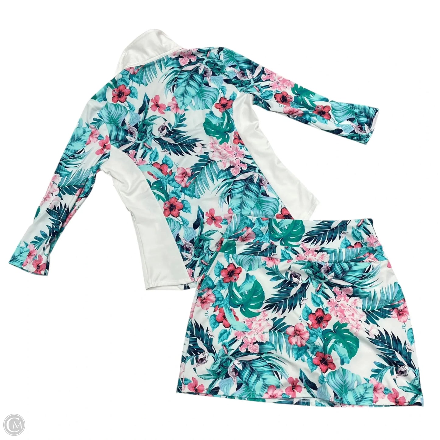 Athletic Skort 2pc By Tommy Bahama In Blue & Pink, Size: S