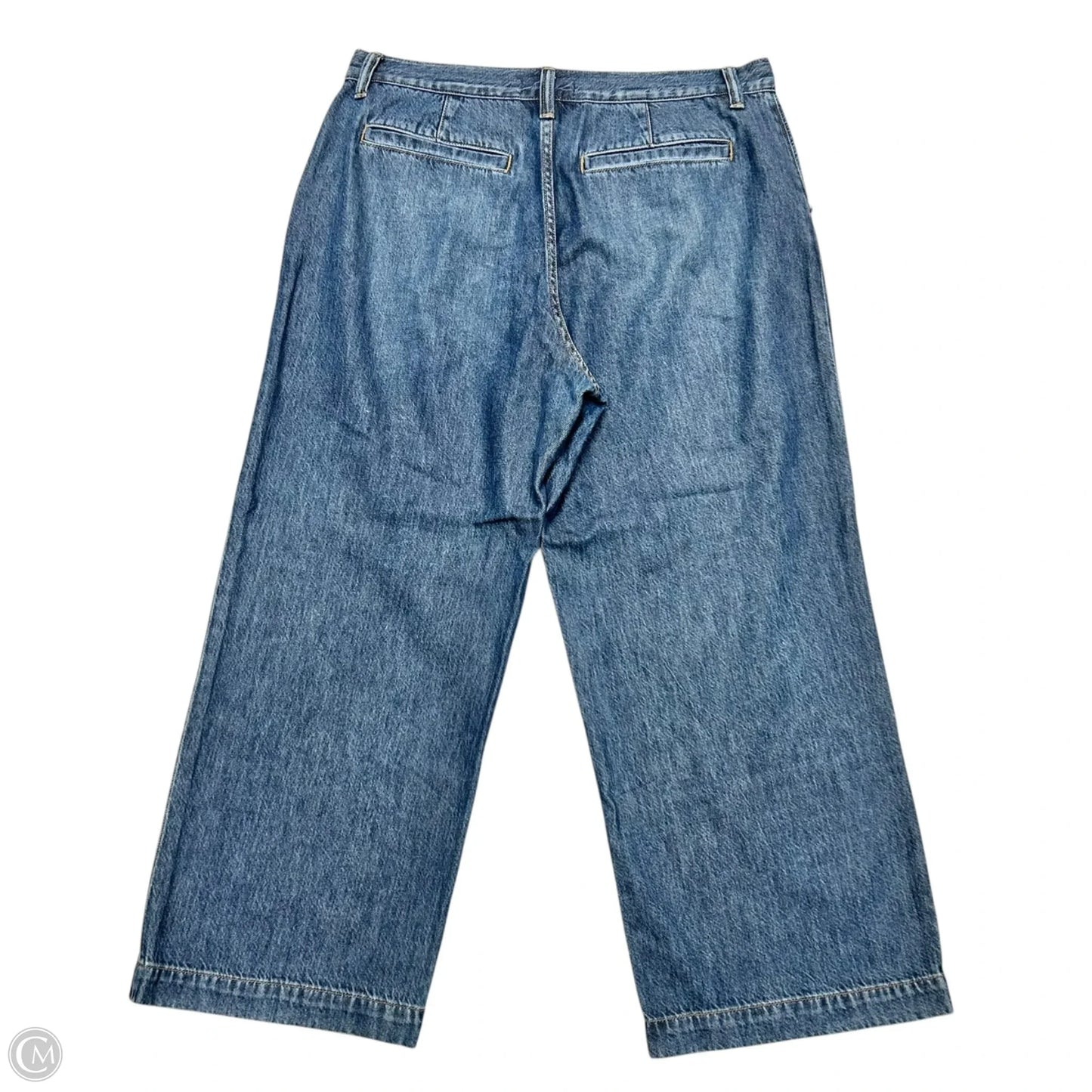 Jeans Wide Leg By Madewell In Blue Denim, Size: 12p