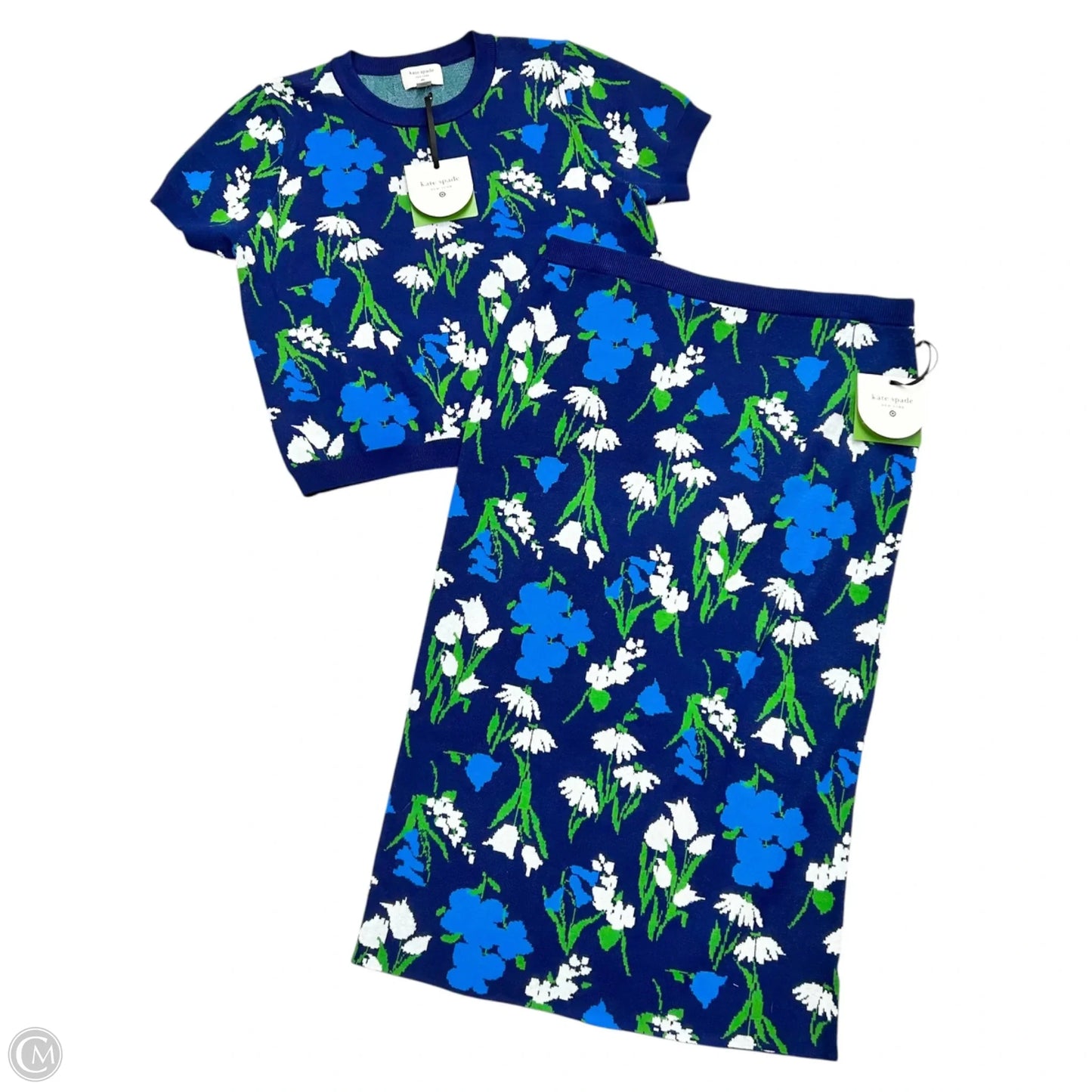 Skirt Set 2pc By Target-designer In Blue & Green, Size: L