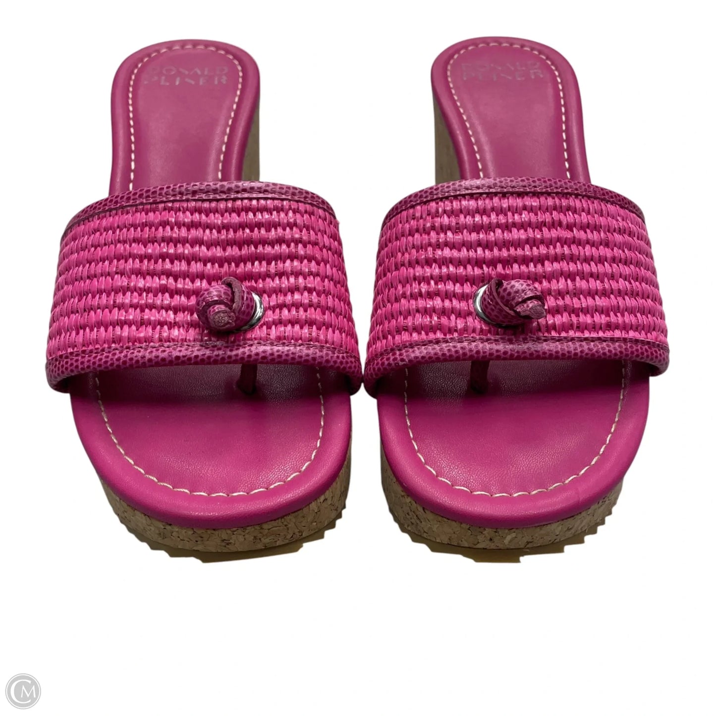 Sandals Heels Wedge By Donald Pliner In Pink, Size: 8.5