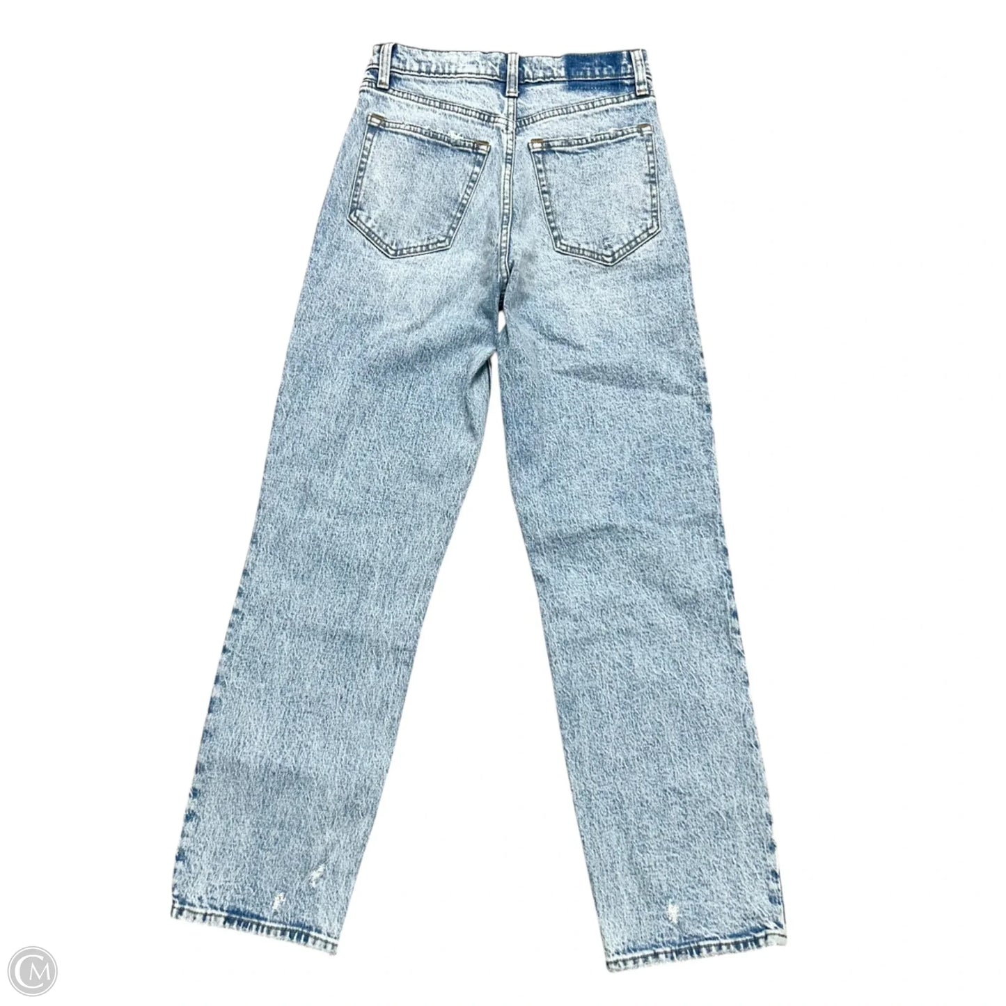 Jeans Straight By Abercrombie And Fitch In Blue Denim, Size: 2s