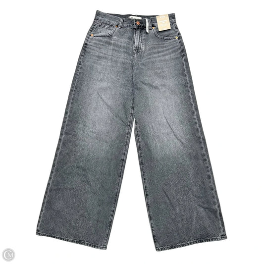 Jeans Wide Leg By Madewell In Black Denim, Size: 2p