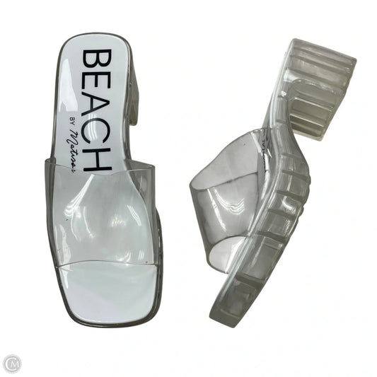 Sandals Heels Block By Matisse In Clear, Size: 7
