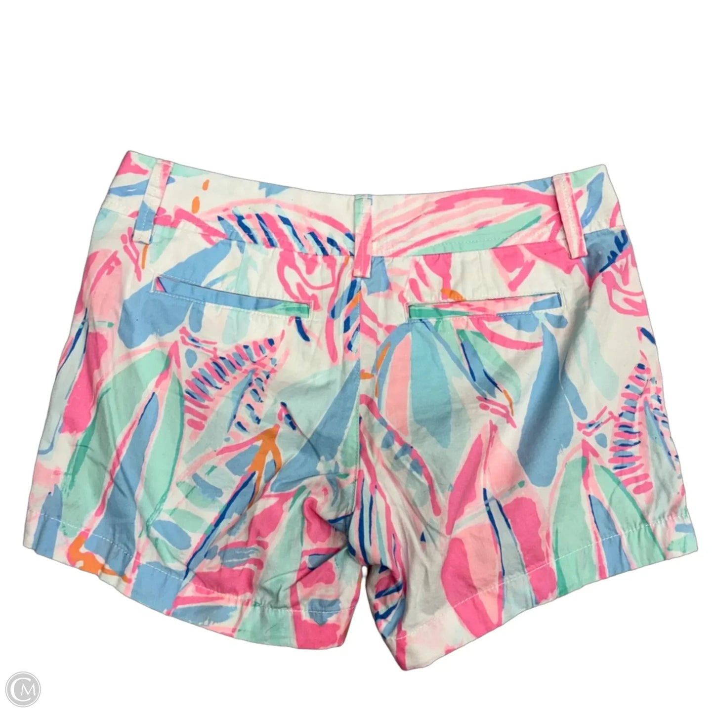 Shorts Designer By Lilly Pulitzer In Pink & White, Size: 2