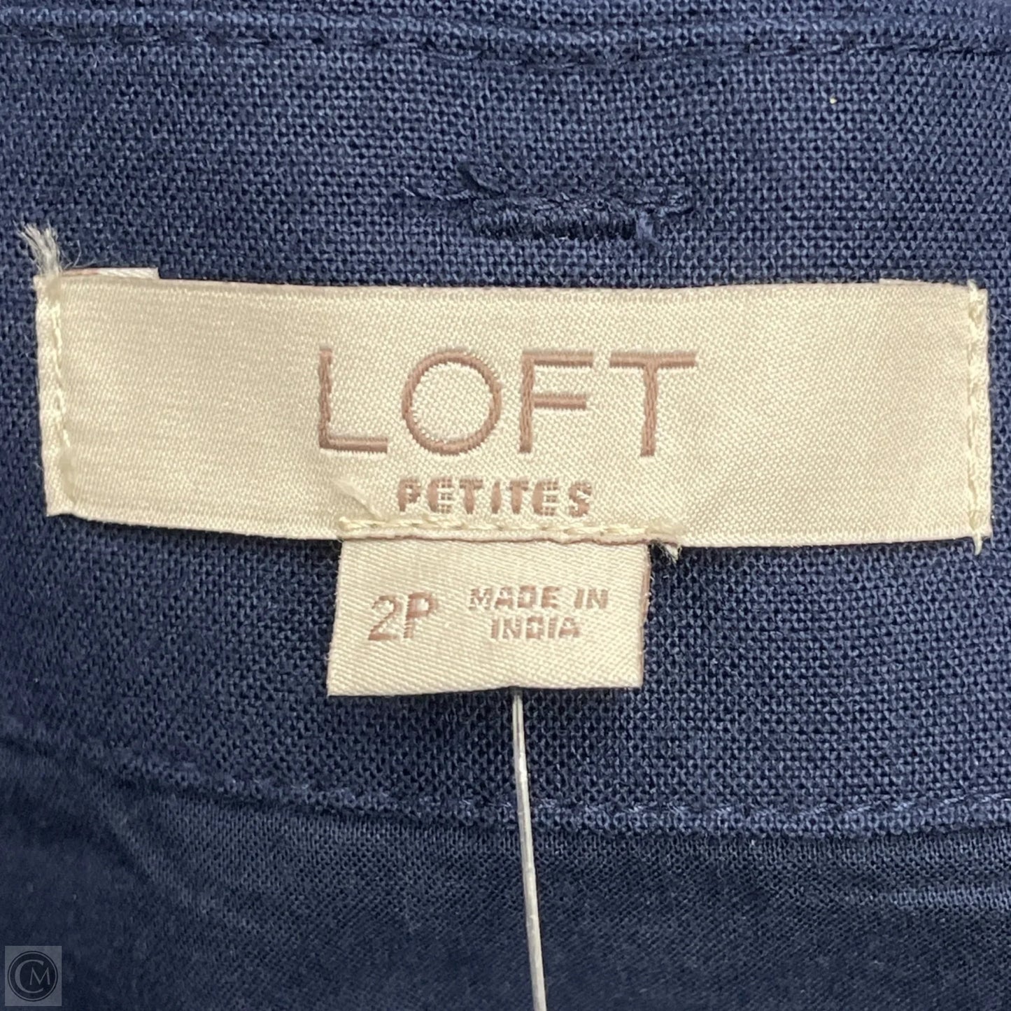 Skirt Mini & Short By Loft In Blue & White, Size: 2p