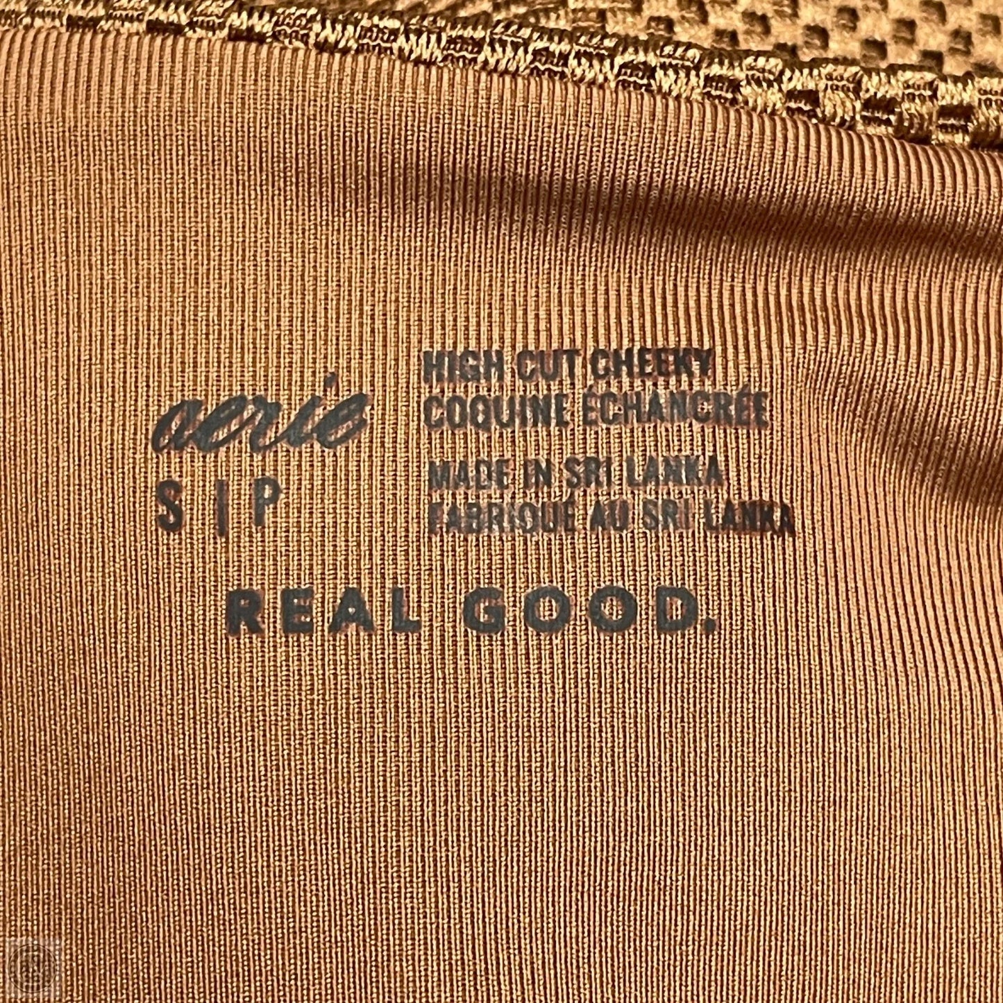 Swimsuit Top By Aerie In Brown, Size: Xs