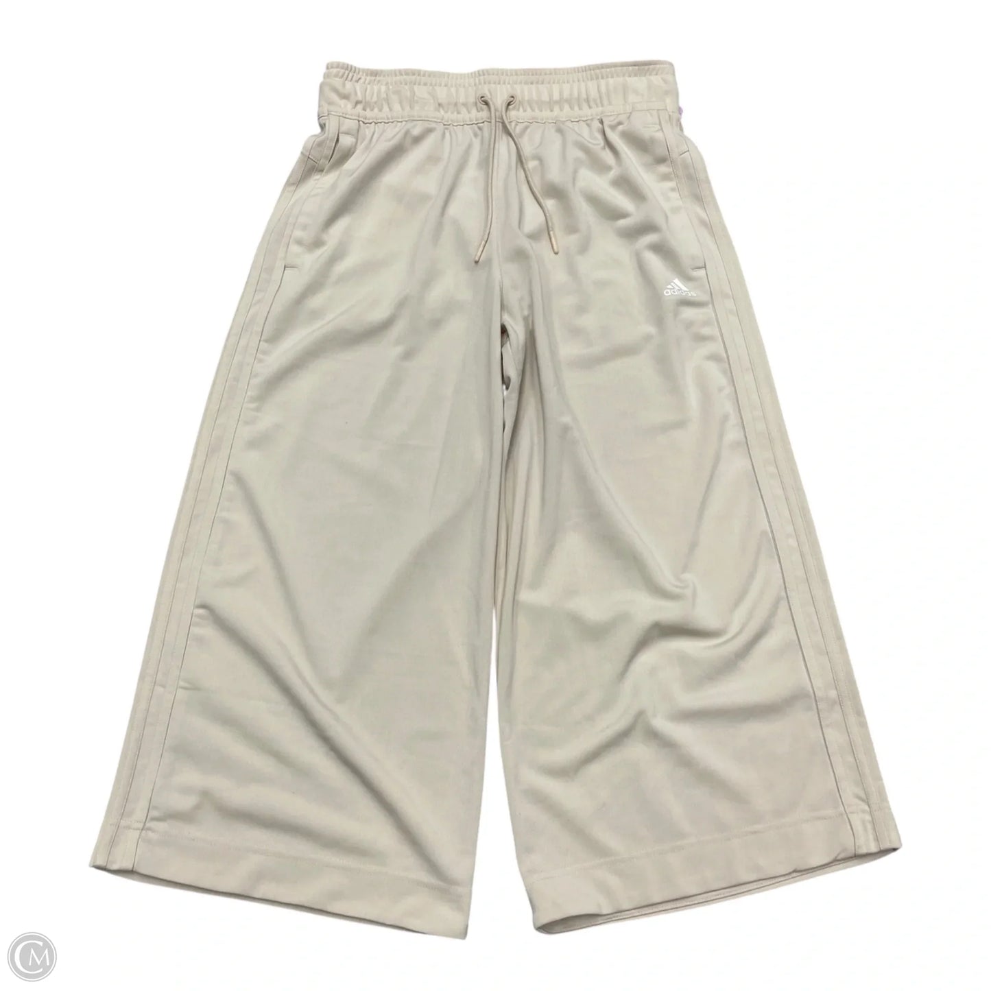 Athletic Pants By Adidas In Cream, Size: S