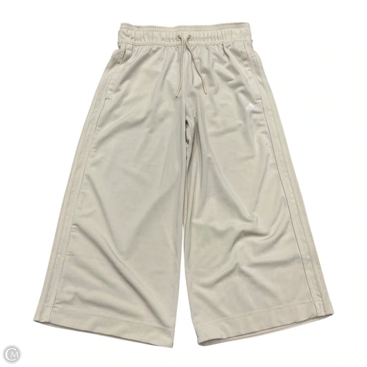 Athletic Pants By Adidas In Cream, Size: S