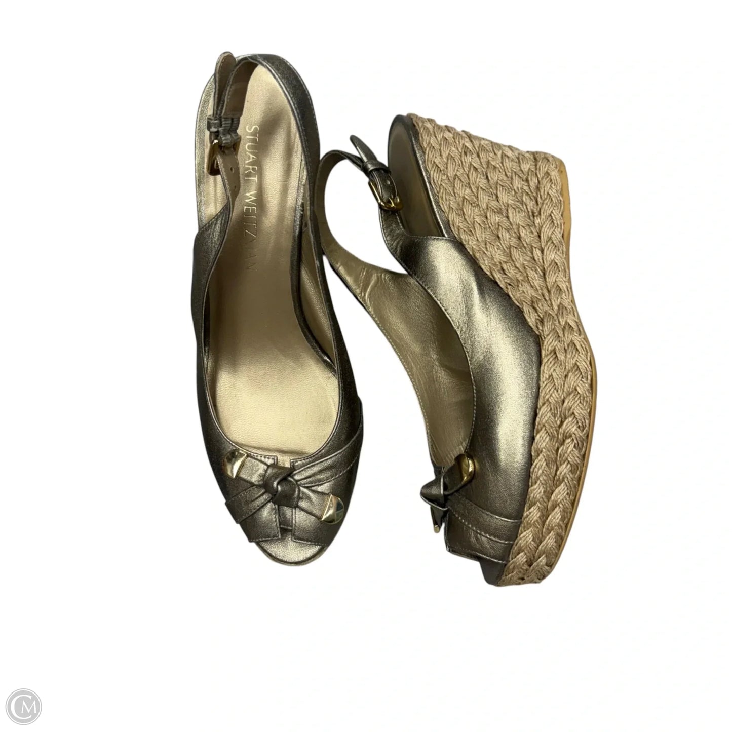 Sandals Designer By Stuart Weitzman In Gold, Size: 10
