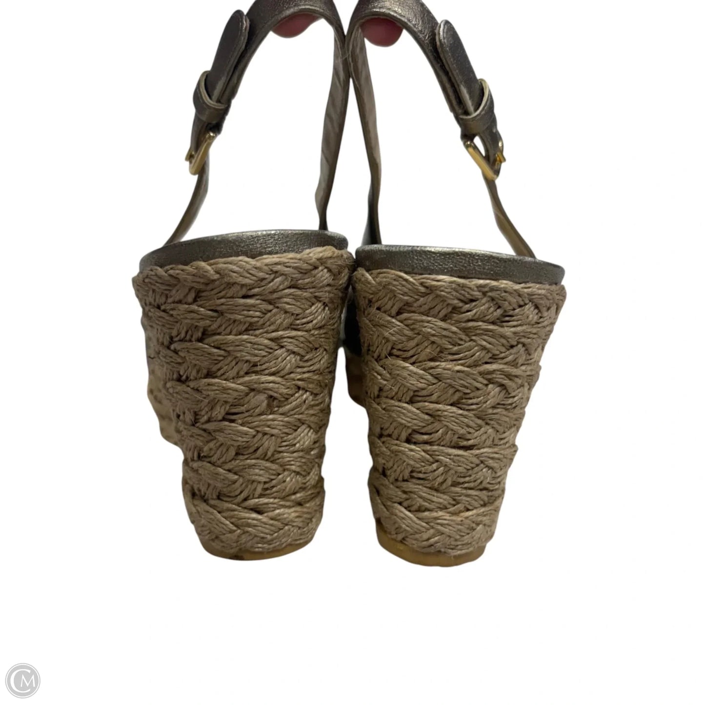 Sandals Designer By Stuart Weitzman In Gold, Size: 10