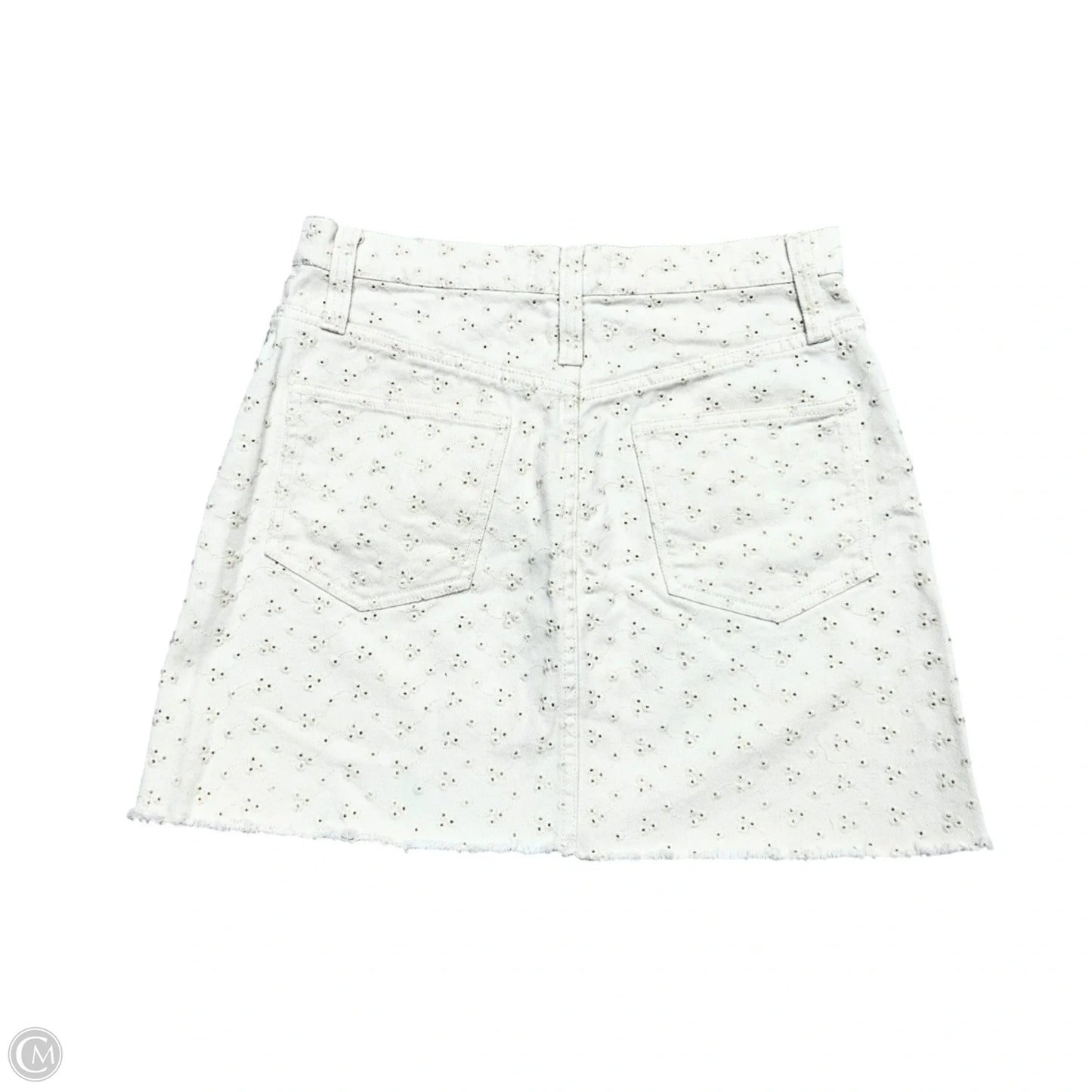 Skirt Mini & Short By Madewell In Cream Denim, Size: 4