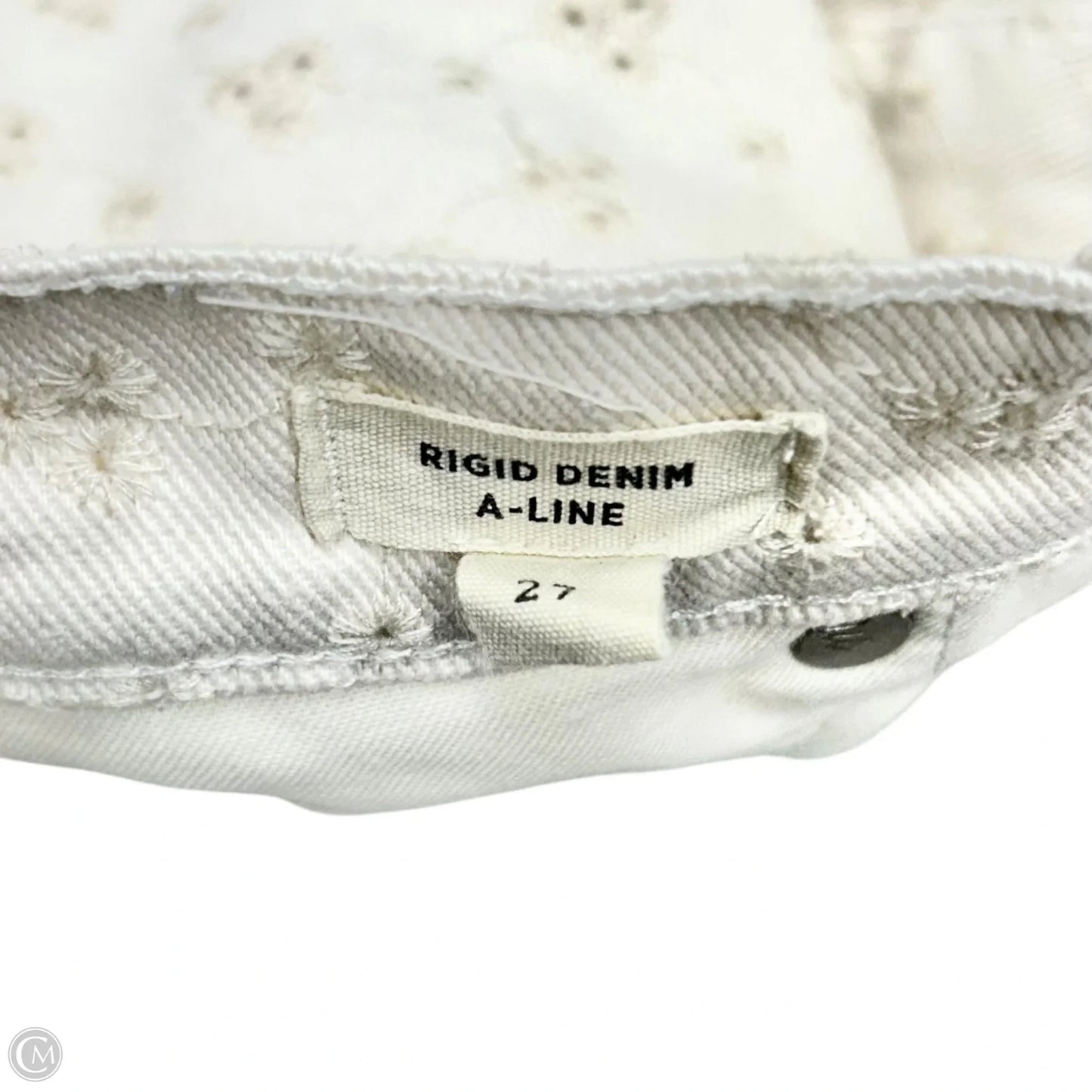 Skirt Mini & Short By Madewell In Cream Denim, Size: 4