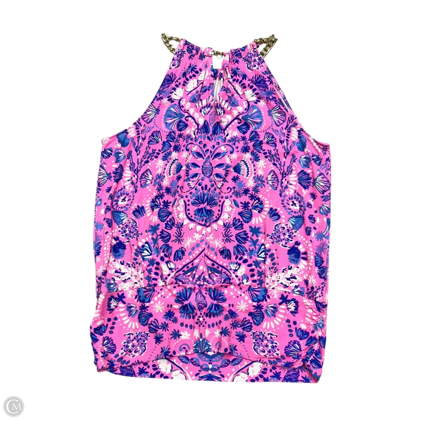 Top Sleeveless Designer By Lilly Pulitzer In Pink, Size: L