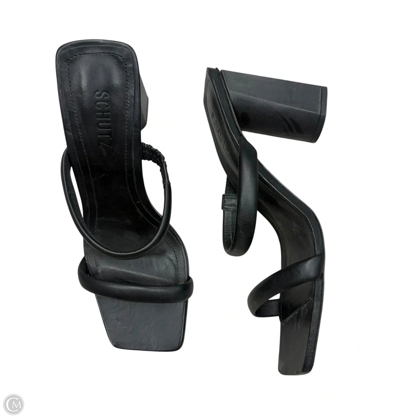 Sandals Heels Block By Schutz In Black, Size: 9.5