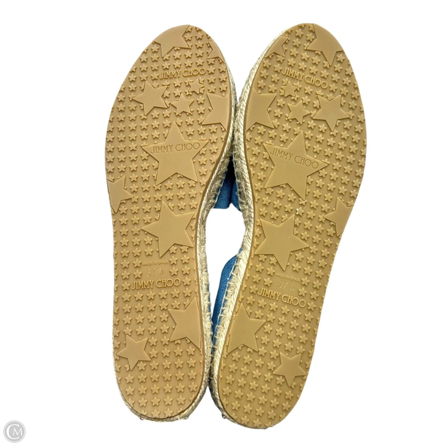 Shoes Luxury Designer By Jimmy Choo In Blue Denim, Size: 7
