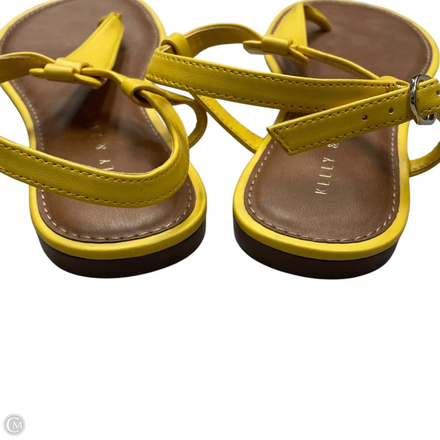 Sandals Flats By Kelly And Katie In Yellow, Size: 7