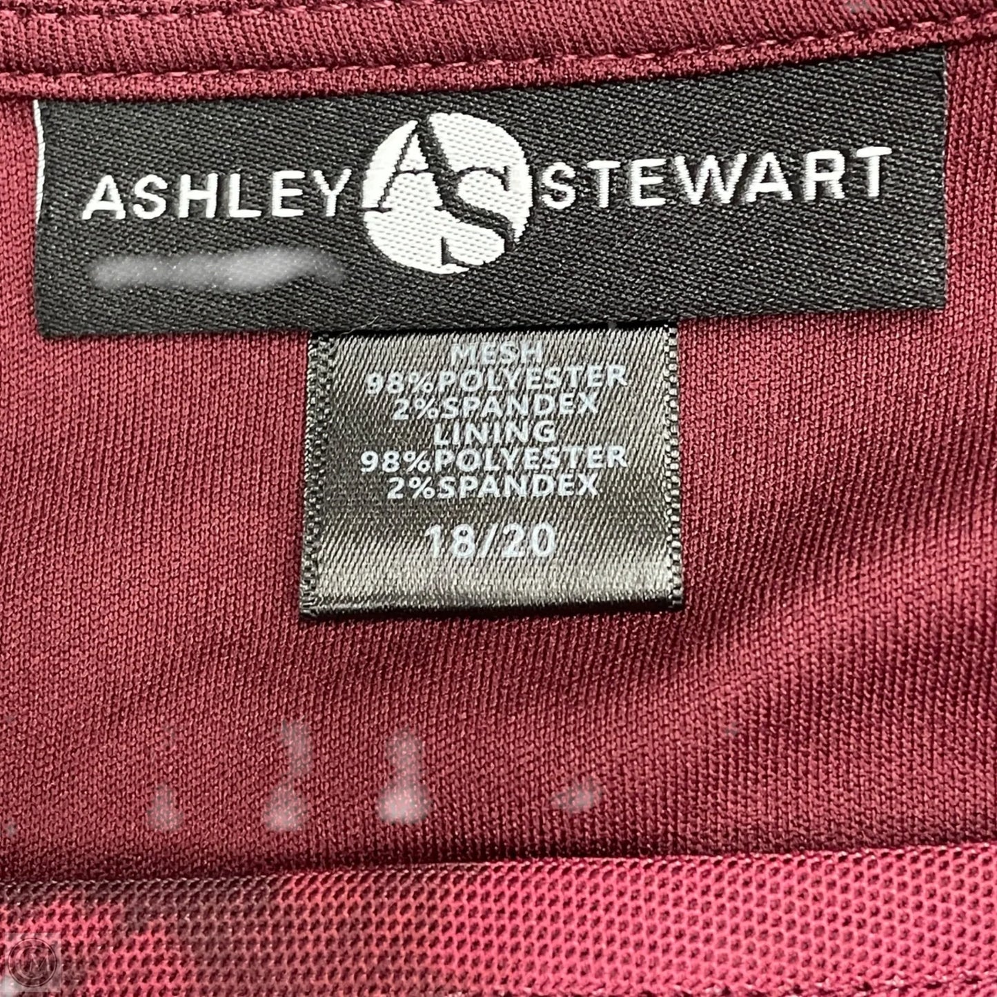 Dress Party Long By Ashley Stewart In Maroon, Size: 2x