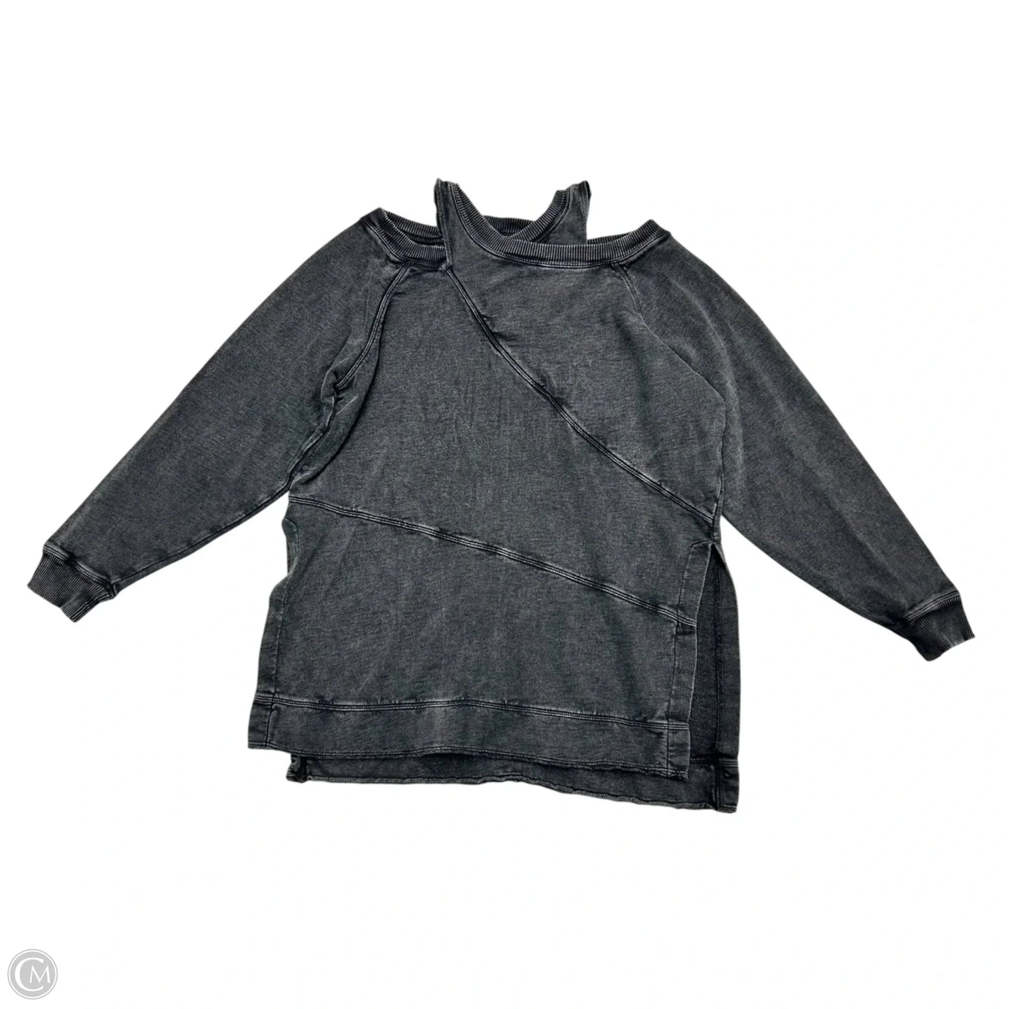 Sweatshirt Crewneck By Pilcro In Grey, Size: Xs