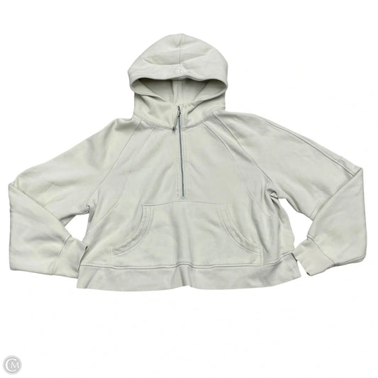 Athletic Sweatshirt Hoodie By Lululemon In Cream, Size: Xl