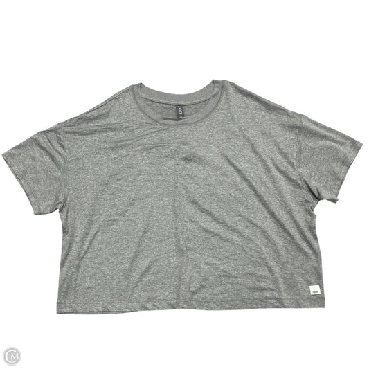 Athletic Top Short Sleeve By Vuori In Grey, Size: L