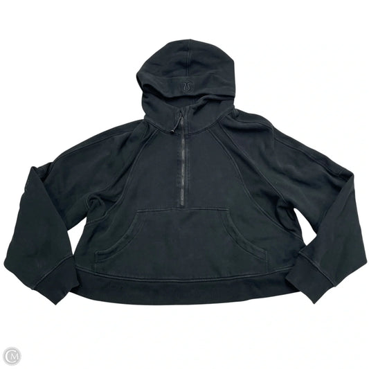Athletic Sweatshirt Hoodie By Lululemon In Black, Size: Xl/xxl