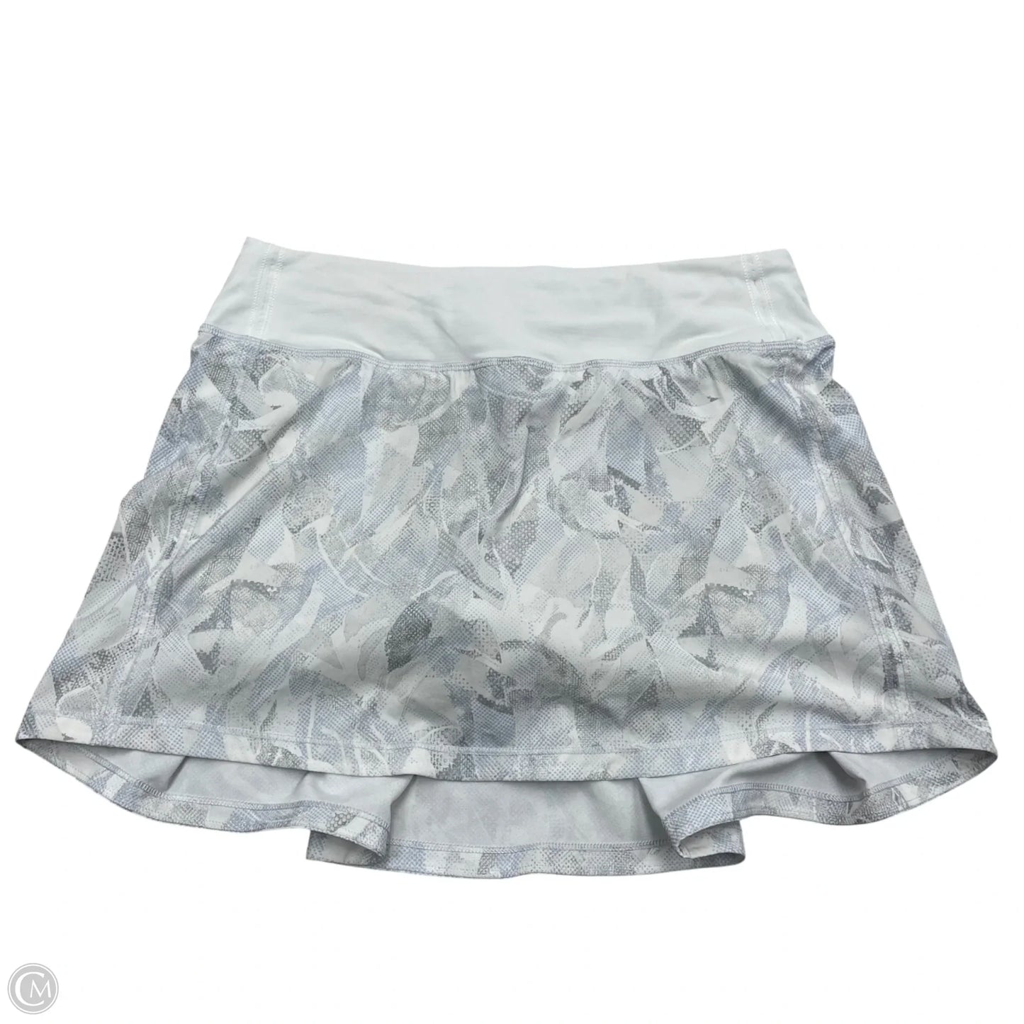 Athletic Skirt By Lululemon In Grey & White, Size: S