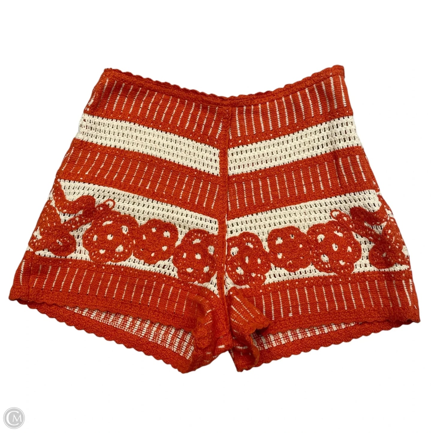 Shorts By Chic Happens In Orange & Tan, Size: Xs