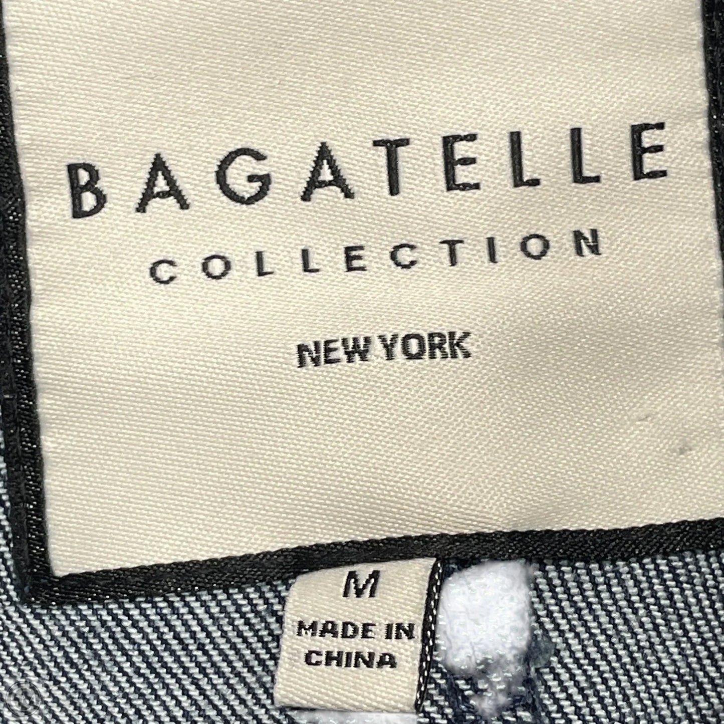 Jacket Denim By Bagatelle In Blue Denim, Size: M