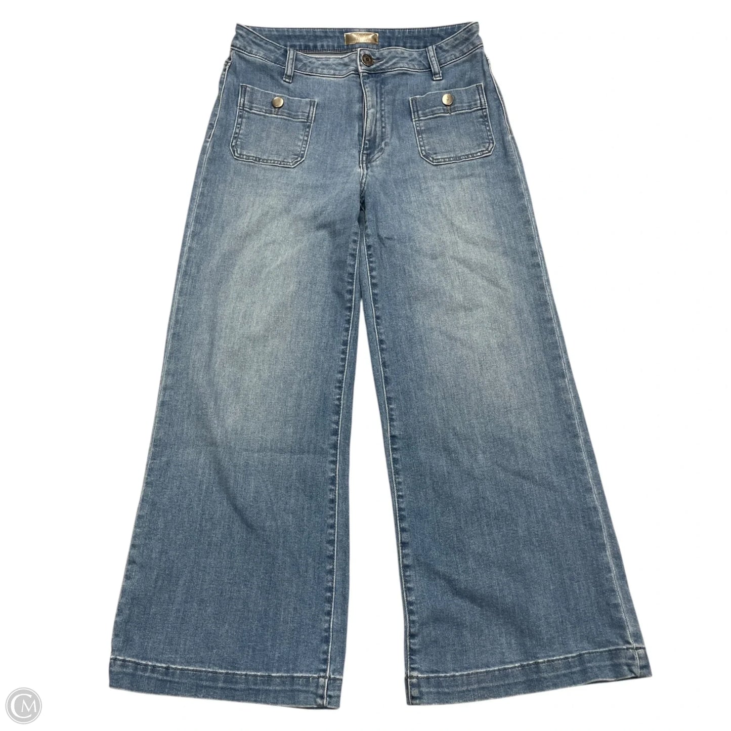 Jeans Wide Leg By Kut In Blue Denim, Size: 4