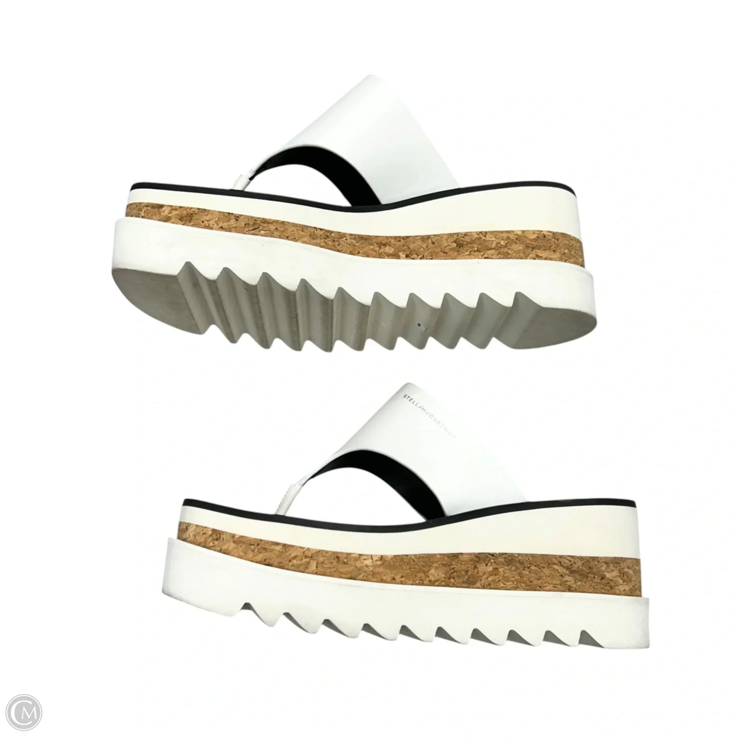 Sandals Luxury Designer By Stella Mccartney In White, Size: 7.5