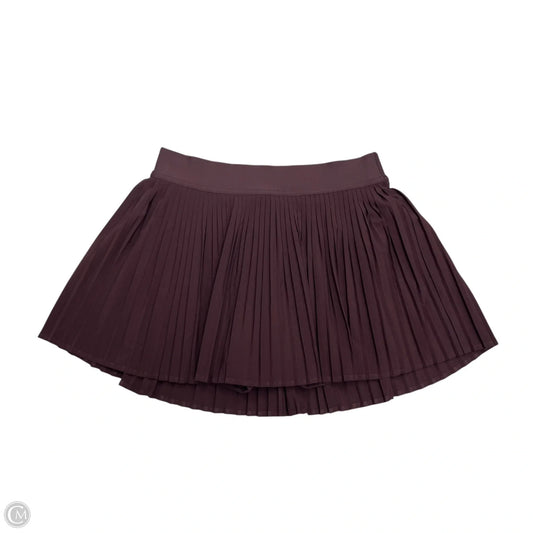 Athletic Skirt By Lululemon In Maroon, Size: S
