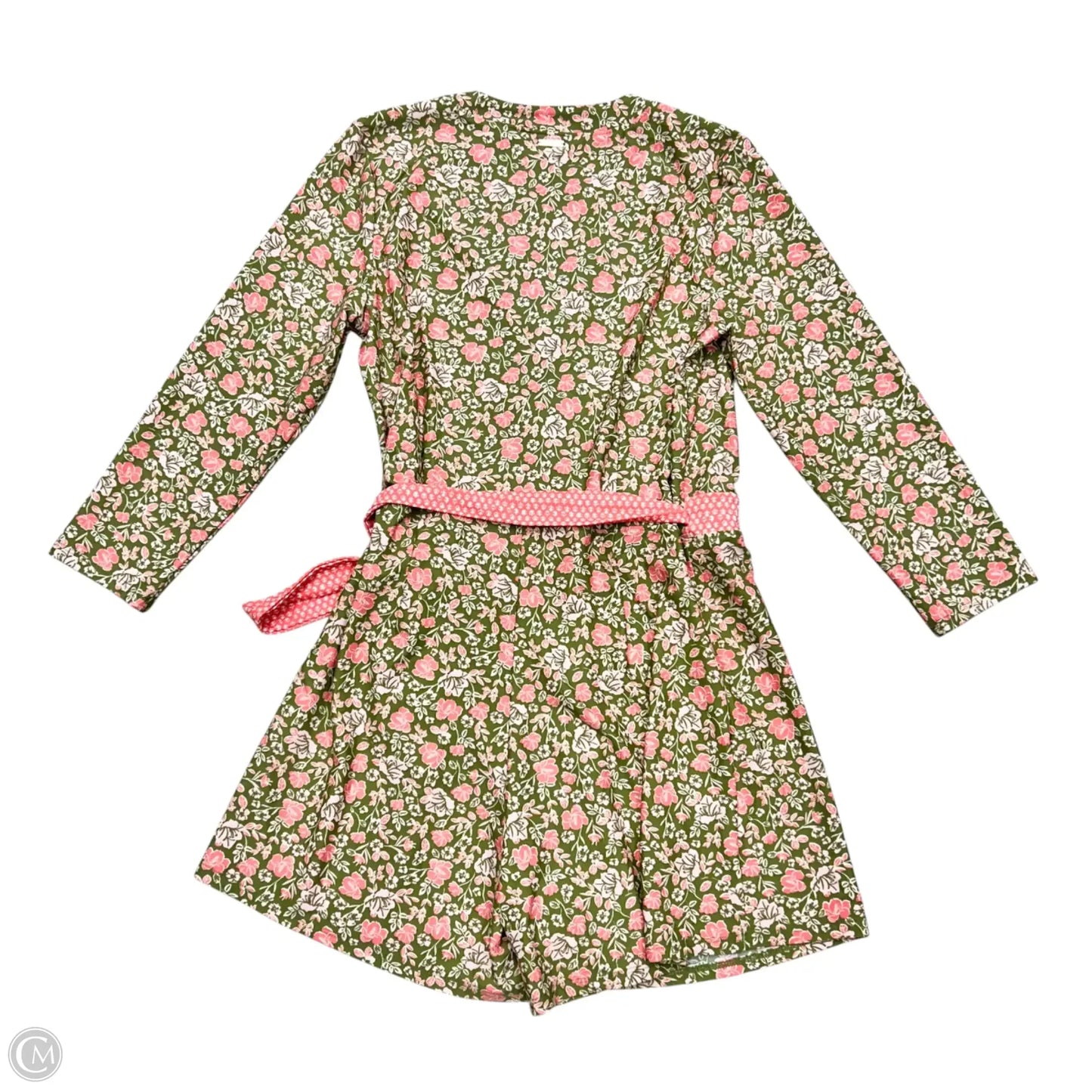 Romper By Cabana Life In Green & Pink, Size: S